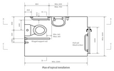 i.Care Doc M Pack Toilet Rimless Close Coupled Set + Push Button