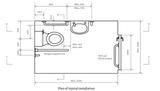 i.Care Doc M Pack Toilet | Rimless Close Coupled Set + Lever Handle