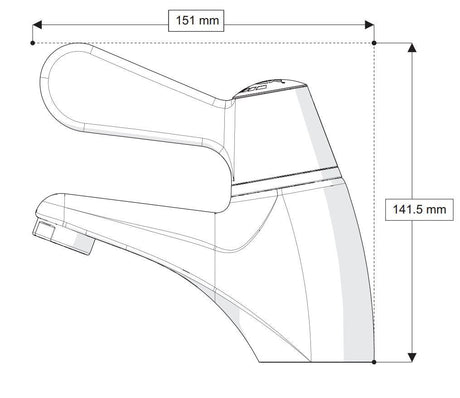 AKW TMV3 Thermostatic Mixer Tap - Adaptation Supplies