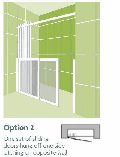 Impey Option 2 750mm High Shower Screens - Adaptation Supplies Ltd