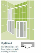 Impey Option 4 750mm High Shower Screens - Adaptation Supplies Ltd