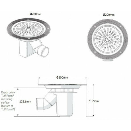 AKW TF75 Waste Unit for Tuff Form - Adaptation Supplies