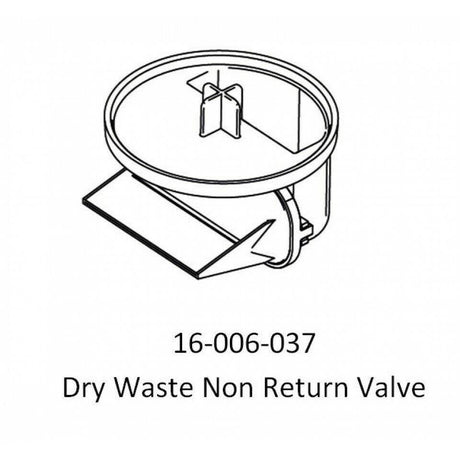 AKW Low Height Dry Waste with TF Tiled Floor Adaptor - Adaptation Supplies