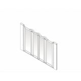 AKW Option N Half Height Shower Screens 750mm Care Screens - Adaptation Supplies