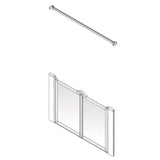 AKW Option M Half Height Shower Screens 750mm Care Screens - Adaptation Supplies